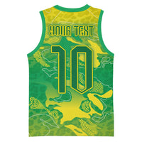 Custom Brazil National Football Basketball Jersey South American Wild Nature Sporty Style - Wonder Print Shop