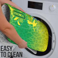 Custom Brazil National Football Bathroom Set South American Wild Nature Sporty Style - Wonder Print Shop