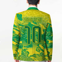 Custom Brazil National Football Blazer South American Wild Nature Sporty Style - Wonder Print Shop