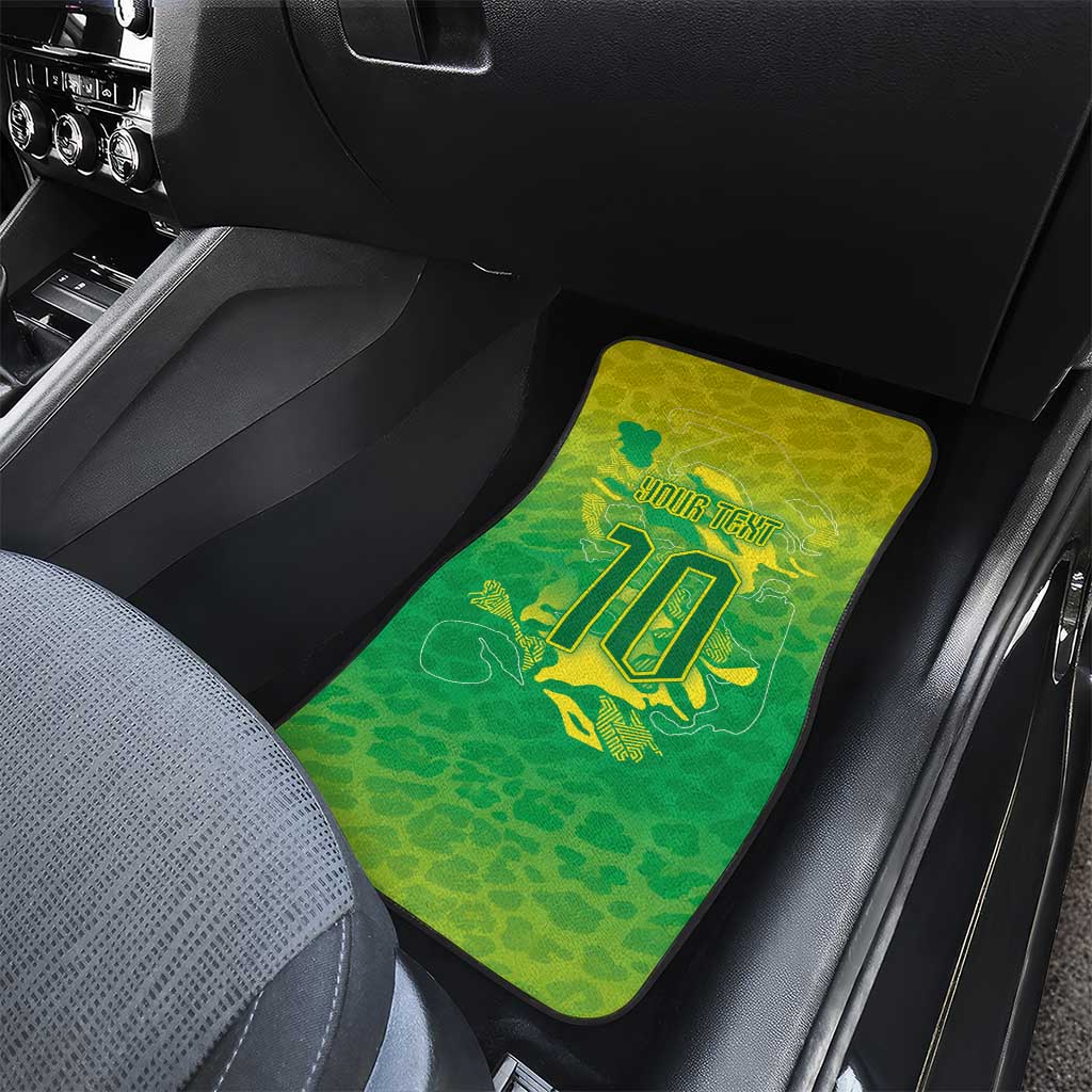 Custom Brazil National Football Car Mats South American Wild Nature Sporty Style - Wonder Print Shop