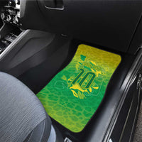 Custom Brazil National Football Car Mats South American Wild Nature Sporty Style - Wonder Print Shop