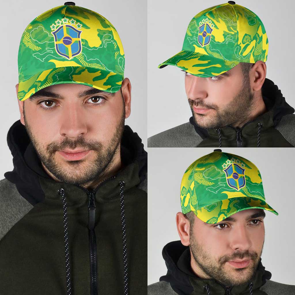 Brazil National Football Classic Cap South American Wild Nature Sporty Style - Wonder Print Shop
