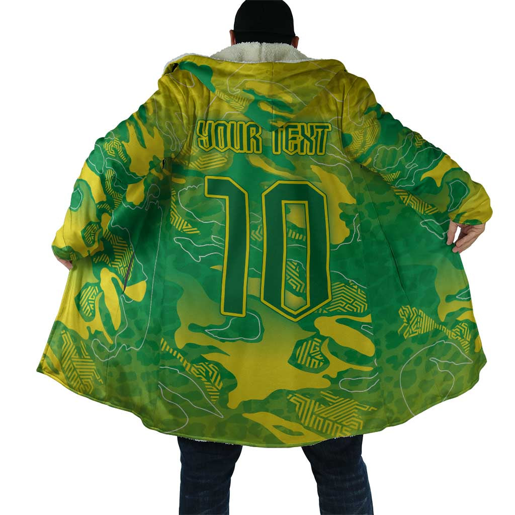 Custom Brazil National Football Cloak South American Wild Nature Sporty Style - Wonder Print Shop