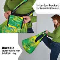 Custom Brazil National Football Grocery Bag South American Wild Nature Sporty Style - Wonder Print Shop