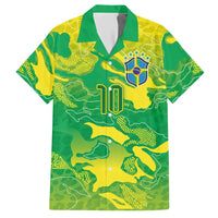 Custom Brazil National Football Hawaiian Shirt South American Wild Nature Sporty Style - Wonder Print Shop