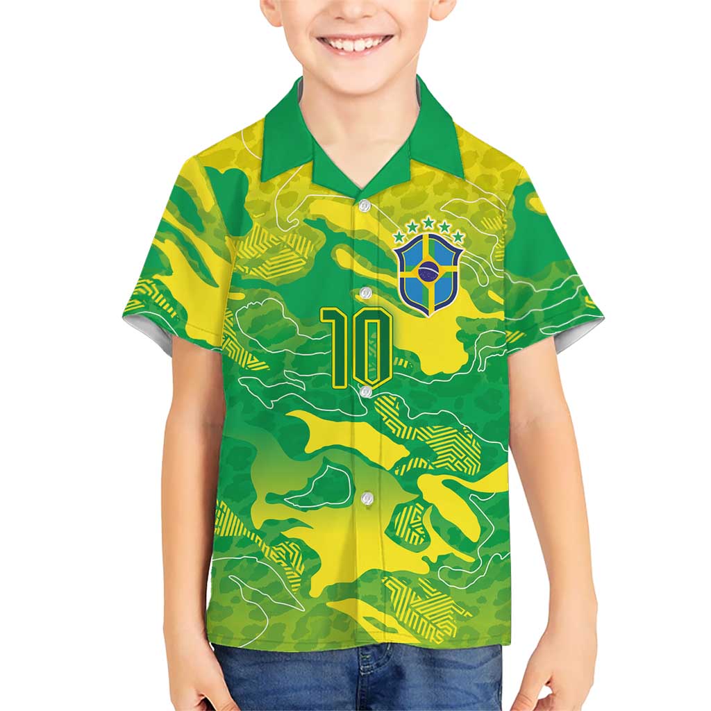 Custom Brazil National Football Hawaiian Shirt South American Wild Nature Sporty Style - Wonder Print Shop