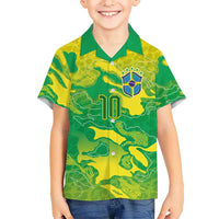Custom Brazil National Football Hawaiian Shirt South American Wild Nature Sporty Style - Wonder Print Shop