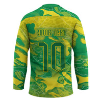Custom Brazil National Football Hockey Jersey South American Wild Nature Sporty Style - Wonder Print Shop