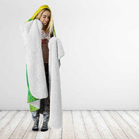 Custom Brazil National Football Hooded Blanket South American Wild Nature Sporty Style - Wonder Print Shop