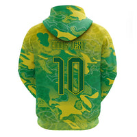 Custom Brazil National Football Hoodie South American Wild Nature Sporty Style - Wonder Print Shop