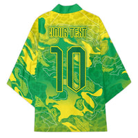 Custom Brazil National Football Kimono South American Wild Nature Sporty Style - Wonder Print Shop