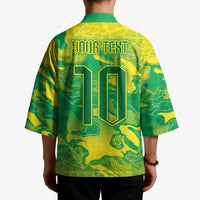 Custom Brazil National Football Kimono South American Wild Nature Sporty Style - Wonder Print Shop