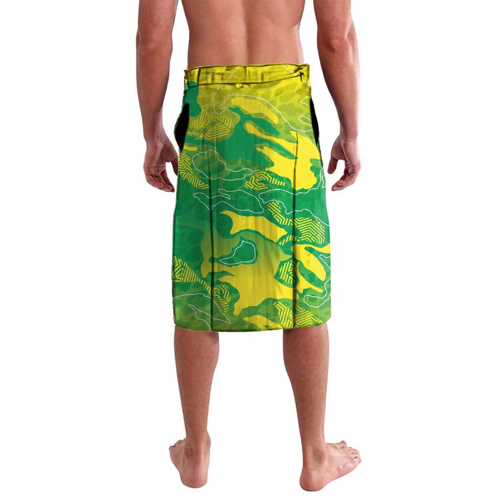 Custom Brazil National Football Lavalava South American Wild Nature Sporty Style - Wonder Print Shop