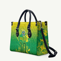 Custom Brazil National Football Leather Bag South American Wild Nature Sporty Style - Wonder Print Shop