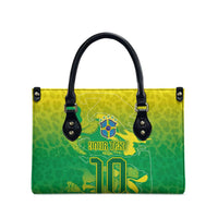 Custom Brazil National Football Leather Bag South American Wild Nature Sporty Style - Wonder Print Shop