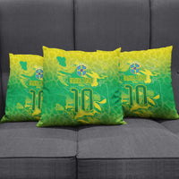 Custom Brazil National Football Pillow Cover South American Wild Nature Sporty Style - Wonder Print Shop