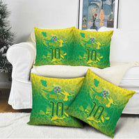 Custom Brazil National Football Pillow Cover South American Wild Nature Sporty Style - Wonder Print Shop
