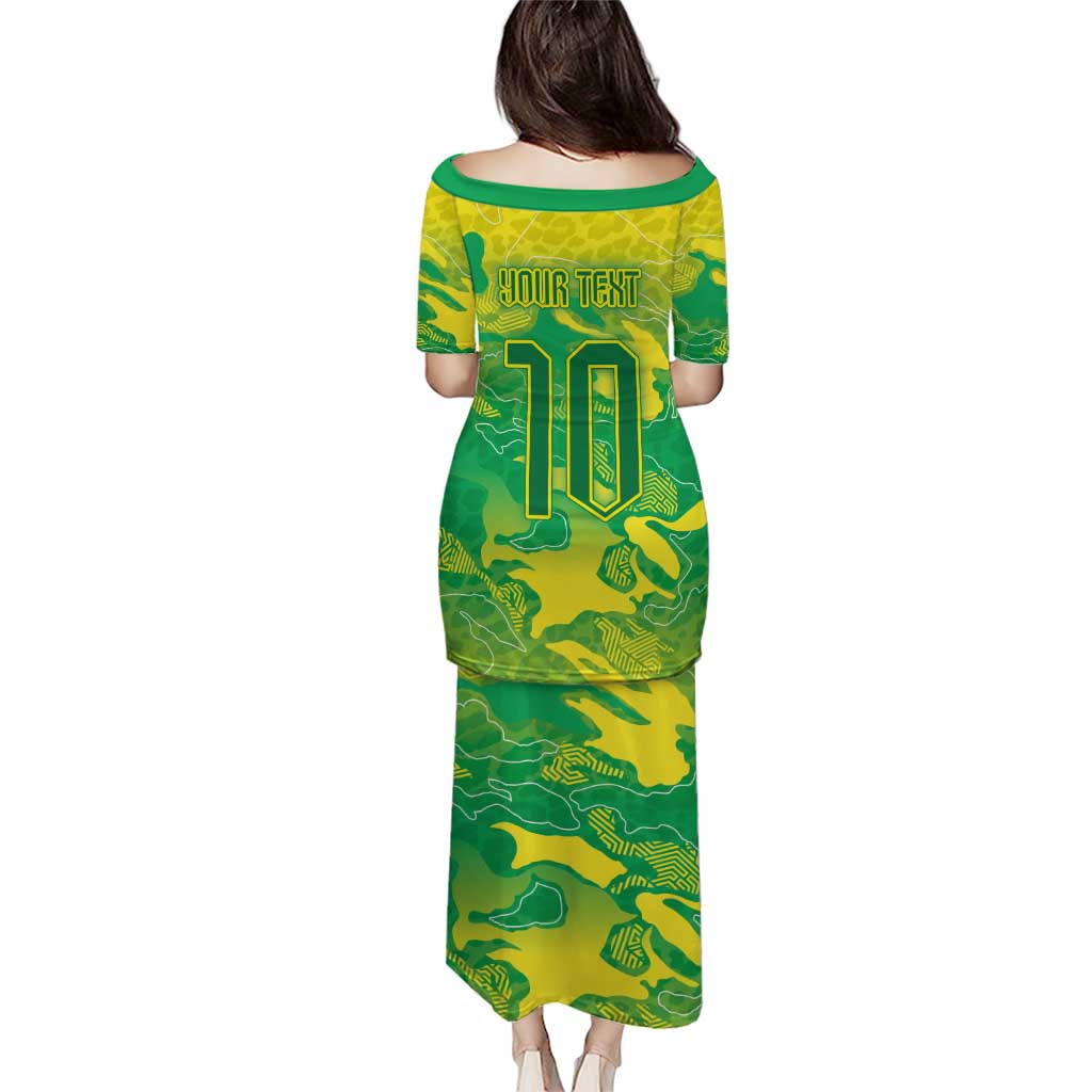 Custom Brazil National Football Puletasi South American Wild Nature Sporty Style - Wonder Print Shop