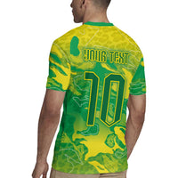 Custom Brazil National Football Rugby Jersey South American Wild Nature Sporty Style - Wonder Print Shop
