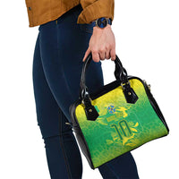 Custom Brazil National Football Shoulder Handbag South American Wild Nature Sporty Style - Wonder Print Shop