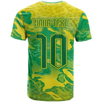Custom Brazil National Football T Shirt South American Wild Nature Sporty Style - Wonder Print Shop