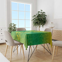 Custom Brazil National Football Tablecloth South American Wild Nature Sporty Style - Wonder Print Shop