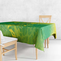 Custom Brazil National Football Tablecloth South American Wild Nature Sporty Style - Wonder Print Shop
