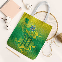 Custom Brazil National Football Tote Bag South American Wild Nature Sporty Style - Wonder Print Shop