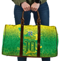 Custom Brazil National Football Travel Bag South American Wild Nature Sporty Style - Wonder Print Shop