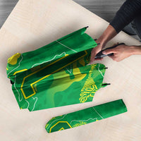 Custom Brazil National Football Umbrella South American Wild Nature Sporty Style - Wonder Print Shop
