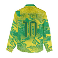 Custom Brazil National Football Women Casual Shirt South American Wild Nature Sporty Style - Wonder Print Shop