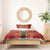 Norwegian Male Bunad Bedding Set with Rosemaling Folk Art Red Color - Wonder Print Shop