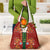 Norwegian Male Bunad Grocery Bag with Rosemaling Folk Art Red Color - Wonder Print Shop