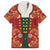 Norwegian Male Bunad Hawaiian Shirt with Rosemaling Folk Art Red Color - Wonder Print Shop