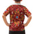 Norwegian Male Bunad Hawaiian Shirt with Rosemaling Folk Art Red Color - Wonder Print Shop