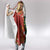 Norwegian Male Bunad Hooded Blanket with Rosemaling Folk Art Red Color - Wonder Print Shop