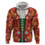 Norwegian Male Bunad Hoodie with Rosemaling Folk Art Red Color - Wonder Print Shop
