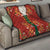 Norwegian Male Bunad Quilt with Rosemaling Folk Art Red Color - Wonder Print Shop