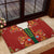 Norwegian Male Bunad Rubber Doormat with Rosemaling Folk Art Red Color - Wonder Print Shop