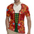 Norwegian Male Bunad Rugby Jersey with Rosemaling Folk Art Red Color - Wonder Print Shop