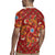 Norwegian Male Bunad Rugby Jersey with Rosemaling Folk Art Red Color - Wonder Print Shop