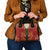 Norwegian Male Bunad Shoulder Handbag with Rosemaling Folk Art Red Color - Wonder Print Shop