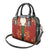 Norwegian Male Bunad Shoulder Handbag with Rosemaling Folk Art Red Color - Wonder Print Shop