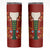 Norwegian Male Bunad Skinny Tumbler with Rosemaling Folk Art Red Color - Wonder Print Shop