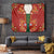 Norwegian Male Bunad Tapestry with Rosemaling Folk Art Red Color - Wonder Print Shop