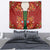 Norwegian Male Bunad Tapestry with Rosemaling Folk Art Red Color - Wonder Print Shop