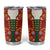 Norwegian Male Bunad Tumbler Cup with Rosemaling Folk Art Red Color - Wonder Print Shop