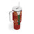 Norwegian Male Bunad Tumbler With Handle with Rosemaling Folk Art Red Color - Wonder Print Shop