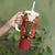 Norwegian Male Bunad Tumbler With Handle with Rosemaling Folk Art Red Color - Wonder Print Shop