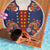 Norwegian Male Bunad Beach Blanket with Rosemaling Folk Art Navy Color - Wonder Print Shop